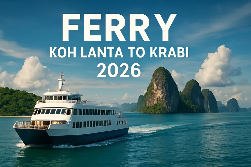 Ferry Koh Lanta to Krabi Guide: Smooth Sailing in 2026