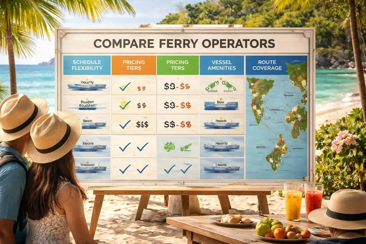 Ferry operator comparison
