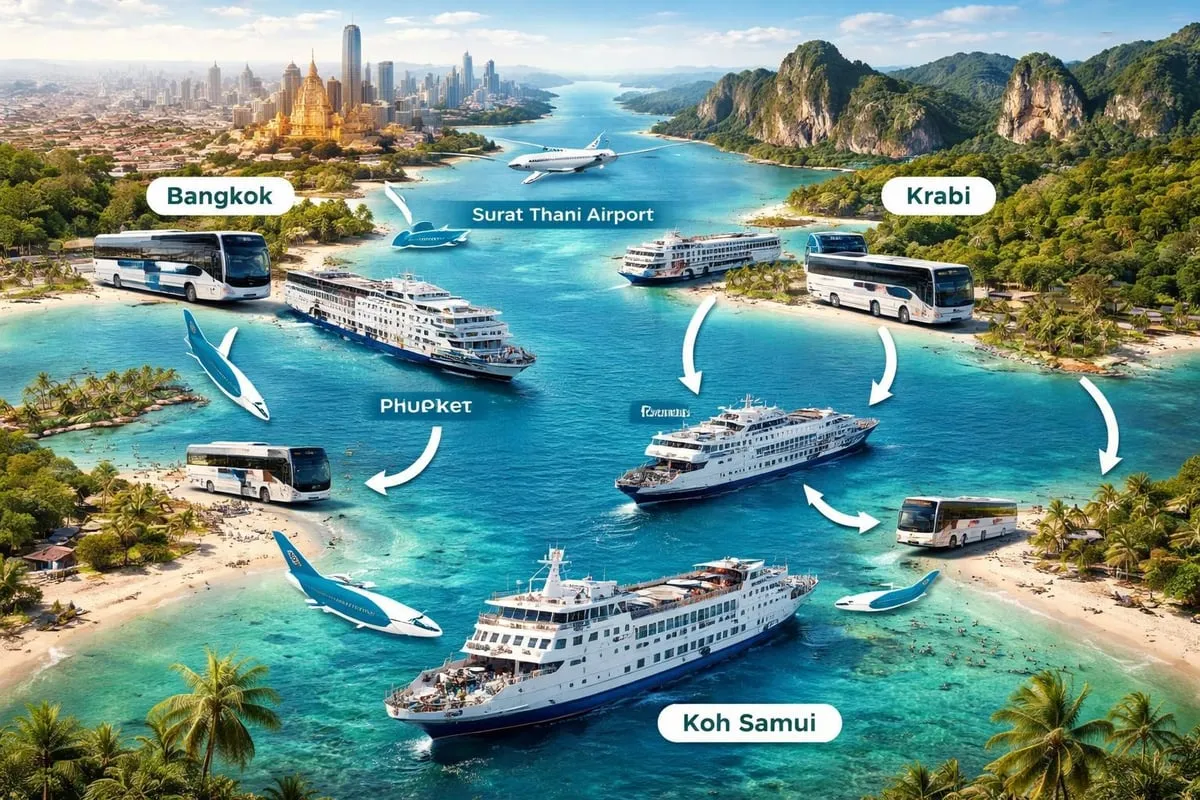 Multi-modal transport connections