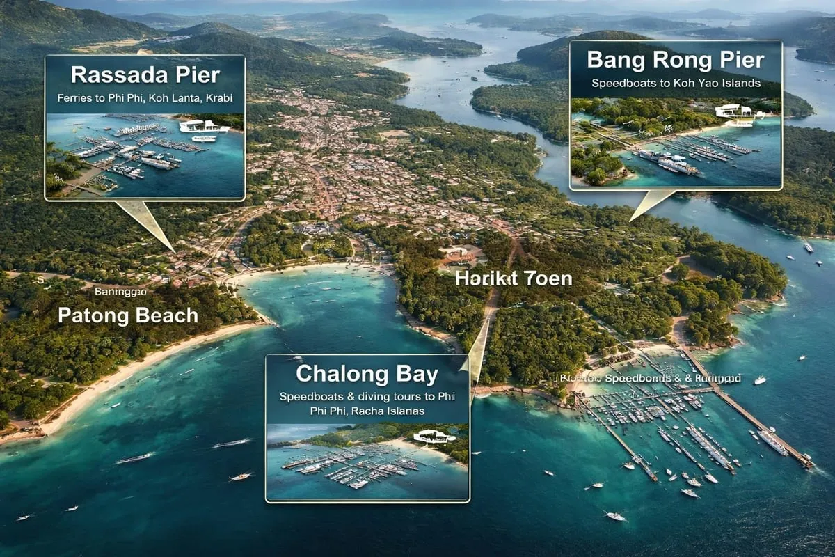 Phuket pier locations