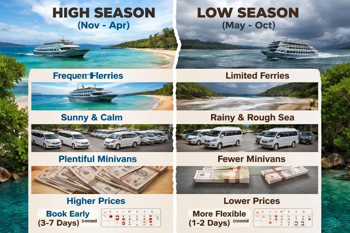 Seasonal transfer comparison
